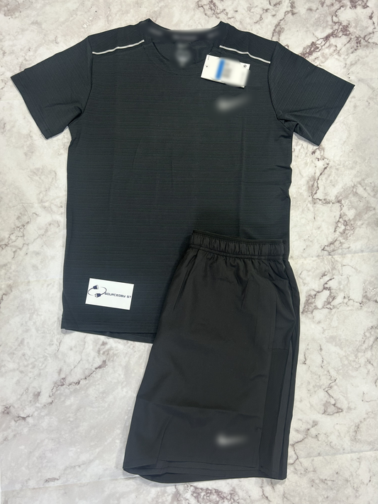 Miller Shorts + T-Shirt Set Black