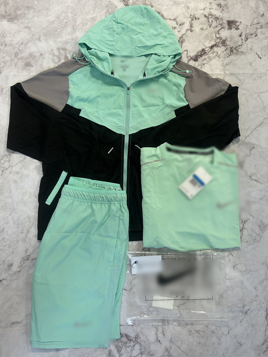Miller 3-Piece Activewear Set Blue / Black / Grey