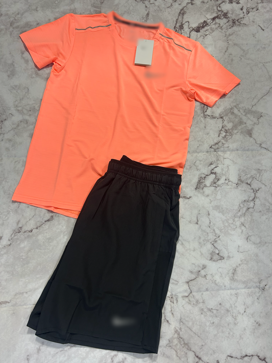 Miller Shorts + T-Shirt  Set Orange